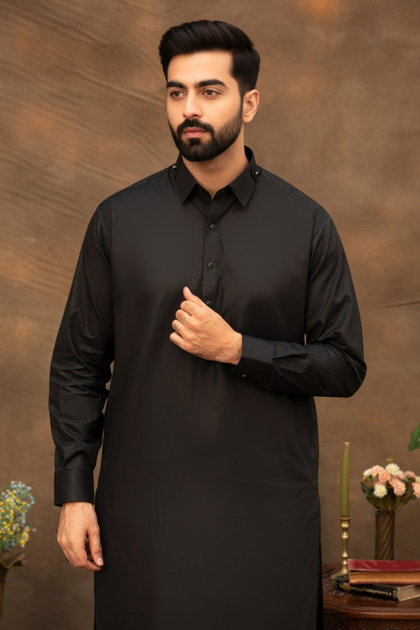 Luxurious Black - Pure Cotton