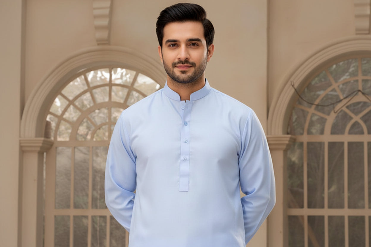 Trendy Sky Blue - Soft Cotton