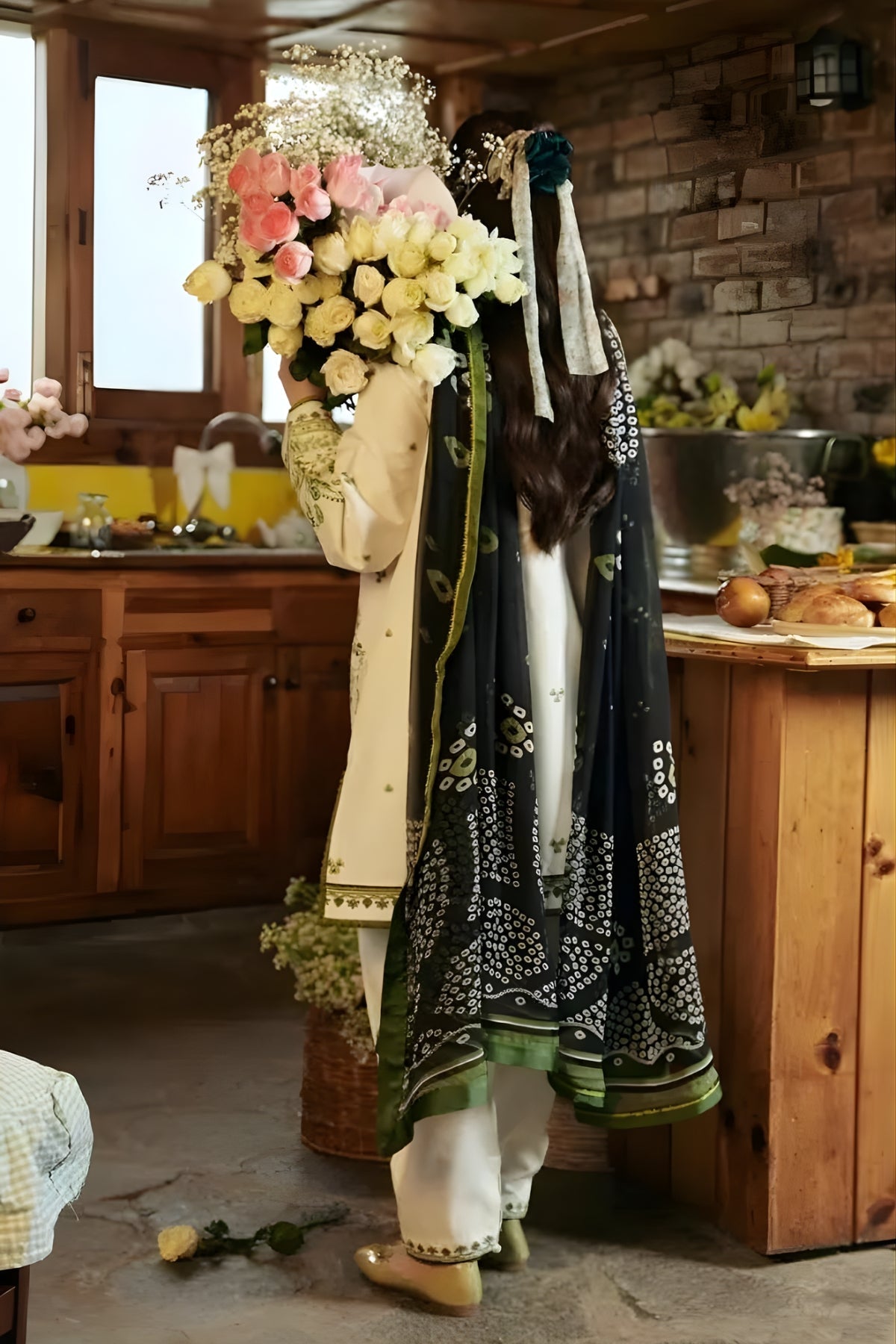 3PC Unstitched Lawn Embroidered Shirt with Printed Slub Net Dupatta and Trouser - ZARA SHAH JAHAN